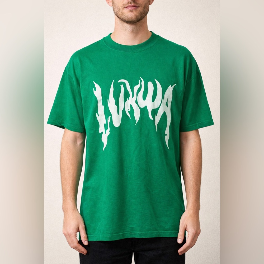 LVXWA Durag Dev Green Graphic Tee – Billie Eilish Collab Artist